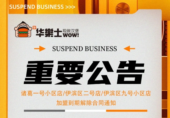 （諸葛一號(hào)小區(qū)店，伊濱區(qū)二號(hào)小區(qū)店，伊濱區(qū)九號(hào)小區(qū)店)加盟到期解除合同通知